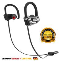 Bluetooth Headphones by ZEINNER, Sport Wireless Handsfree Earphones w/ Mic IPX7 Sweatproof HD Stereo Earbuds for Fitness Gym Running Workout Triathlon with 9 Hour Battery Noise Cancelling Headsets