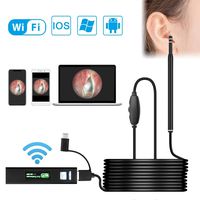 Ear Camera, Duyoi Wireless Otoscope with 1.3 MP HD Digital, WiFi Ear Scope for Ear Cleaning, Waterproof Otoscope with 6 Adjustable LED Lights for iPhone, Android and Windows