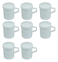 White Shaker Multi-Use for Herbs and Spices 8Pack (8)