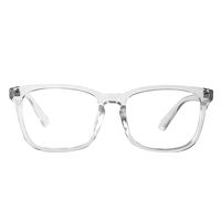 Letsgoo Blue Light Blocking Glasses Square Frame- Sleep Better, Reduce Eyestrain & Fatigue When Gaming, Tablet/Phone Reading, TV (Transparent)