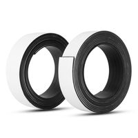 2 Magnetic Tape, AOND 1.2 Inch x 10 Feet Flexible Magnetic Strips Sticky Adhesive Magnet Tapes Roll Strong Magnetic Strips with Adhesive Backing for Whiteboard