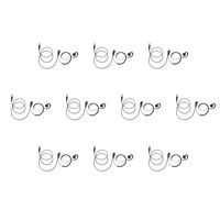 10 Pack BOMMEOW BSE15-Y2 C Shape Earpiece Swivel Earhanger for Vertex Yaesu VX-6E VX-120 FT-270R VX-7R FT-277R