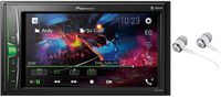 Pioneer 6.2" VGA Touchscreen WebLink Double DIN, Bluetooth USB MP3 Aux Input, in-Dash Siri Eyes Free & Google VR, Multi-Color Illumination Digital Media Receiver/Free Alphasonik Earbuds
