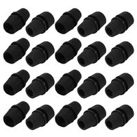 uxcell 20pcs 6.3mm Line Hole Dia Black Cable Gland Connectors Cord Grips for Wiring