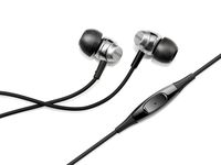 Denon AH-C50MASR Studio Quality In-Ear Headphones with 1-Button Smartphone Remote Silver