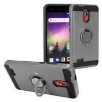 Coolpad Illumina P3310A - Hybrid Hard Case w/Ring Stand - RS2 Gray