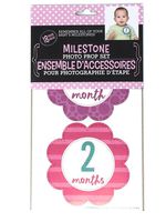 Milestone Photo Props 18 Piece Set - Baby Girl