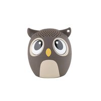My Audio Pet Mini Bluetooth Animal Wireless Speaker with Powerful Rich Room-Filling Sound - 3W Audio Driver Remote Selfie Function (OWLcapella Brown)