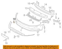 VOLKSWAGEN 3C8807241AGRU GENUINE OEM TOW EYE CAP