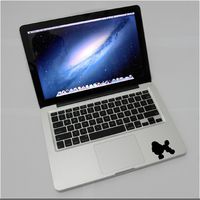 Laptop - Poodle pet Apple Cute Decal - Matte Black Skins Stickers