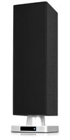 Innovative Technology 16-inch Tall Tabletop Tower Bluetooth Stereo System, Black Wood Grain Finish