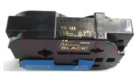 NEOUZA Compatible for Brother P-Touch Laminated Tze Tz Label Tape Cartridge 18mm (Gold Print on Black)