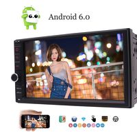 Android 6.0 Marshmallow 7 Inch HD Digital Touch Screen Car Stereo Double Din Quad-core Multimedia Player GPS Navigation Support SWC Mirror-Link 3G/4G WiFi Bluetooth OBD2 DAB+ AM/FM RDS Radio Cam-in