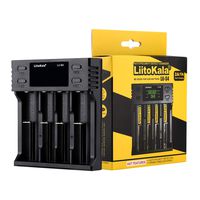 LiitoKala Lii-S4 LCD Display Smart Universal Battery Charger, 2 in 1 Power Bank and Intelligent Charging Without Polarity for Rechargeable Batteries Ni-MH Ni-Cd A AA AAA SC, Li-ion/IMR/LiFePO4