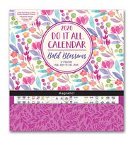 Orange Circle Studio 2020 Do It All Magnetic Wall Calendar, Bold Blossoms