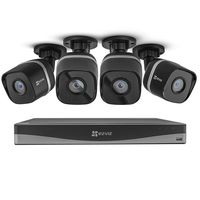 EZVIZ UN-1884A2 4K UltraHD 8MP Outdoor IP PoE Surveillance System, 8 Channel, 4 Weatherproof UHD Exir Security Cameras