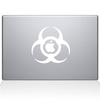 The Decal Guru Toxic MacBook Decal Vinyl Sticker - 13" MacBook Pro (2015 & Older) - White (1201-MAC-13P-W)