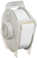 Brady 76699 GlobalMark 100' Length x 1.125" Width, B-581 Repositional Vinyl Film, White Tape