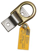 3M DBI-SALA 2101630 D-Ring (Cadmium Plated) w/Anchorage Plate (Stainless Steel), Silver/Gold