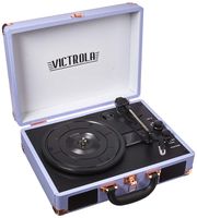 Victrola Vintage 3-Speed Bluetooth Suitcase Turntable with Speakers, Lavender