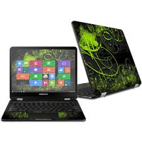 MightySkins Skin Compatible with Samsung Chromebook Pro 12.3" - Green Distortion | Protective, Durable, and Unique Vinyl Decal wrap Cover | Easy to Apply, Remove, and Change Styles | Made in The USA