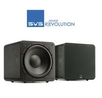1 Pair (2 pieces) SVS SB-1000 - 12", 300 Watt DSP Controlled, Sealed Box Subwoofer (Black Ash) Bundle