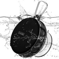 Onforu Portable Shower Speaker, IPX7 Waterproof Outdoor Bluetooth Speaker with Suction Cup, Support TF Card, Built-in Mic for Bathroom, Pool, Beach, Outdoor