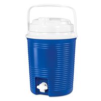 Innovative Technology 6.5-Liter Round Cooler with Waterproof Bluetooth Speakers and Built-in 4,400mAh Power Bank, Blue
