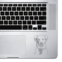 StickAny Palm Series Labrador Retriever Style 6 Sticker for MacBook Pro, Chromebook, and Laptops (Silver)