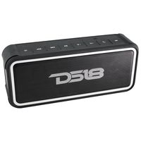 DS18 STORM-S FULLY Waterproof Portable Bluetooth Speaker 20W with Ultra HD Stereo Sound, Rich Bass, 10-Hour Playtime, 66ft Bluetooth Range, Built-In Mic, Perfect Wireless Speaker for iPhone or Samsung