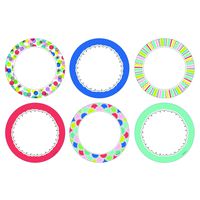 Creative Teaching Press Color Pop Dots 6" Designer Cut-Outs (8765)