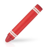 iPad Stylus Pen, BoxWave [KinderStylus] Crayon Shaped, Thick Kids Stylus for Apple iPad - Red