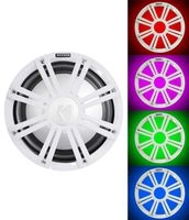 KICKER 45KMF102 10" Free Air Marine Subwoofer SVC Sub KMF10+White Grille w/LED's