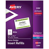 Ave5390Us Refill F 5883 Nametag 400