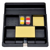 Post-it Desk Drawer Organizer, 10.5 in x 11.75 in x 1.625, Black (C-71)
