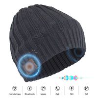 Bluetooth Beanie Hat Headphones Headset, Wireless 4.1 Connection Siri Voice Control Built-in HD Stereo Speakers & Microphone, Knit Cap for Running, Outdoor Sports, Women Men