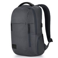 High Sierra Business Proslim USB Pack - Slim Business Backpack for Men or Women - Ideal for Travel - Mercury Heather/Black