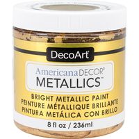 DecoArt Ameri Deco MTLC 24K Gold Americana Decor Metallics 8oz, 1