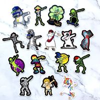 Fashion Laptop Stickers[16pcs], Cool Hiphop DAB Stickers for Water Bottles Car Motorcycle Bicycle Luggage Decal Graffiti Patches Skateboard Stickers for Kids and Adult (DAB)