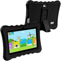 KOCASO [7 INCH] Quad Core Android 4.4 KitKat Kids HD Tablet PC- 8GB Storage W/ 32GB Expandable Memory, 1GB RAM, 1024x600, Dual Camera, WiFi/Bluetooth, Micro USB/SD Card Slot/Free Accessories- Black