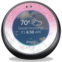 MightySkins Skin Compatible with Amazon Echo Spot - Marble Glitz | Protective, Durable, and Unique Vinyl Decal Wrap Cover | Easy to Apply, Remove, and Change Styles | Made in The USA