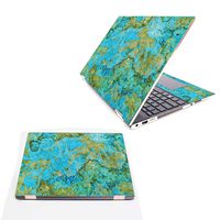 Mightyskins Skin Compatible with Hp Spectre X360 15.6" (2018) - Teal Marble | Protective, Durable, and Unique Vinyl Decal Wrap Cover | Easy to Apply, Remove, and Change Styles | Made in The USA