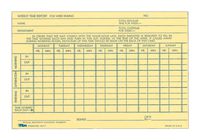 TOPS Weekly Time Report Card, 6 x 4 Inch, Index Bristol Stock, 100-Count, Buff (3017)