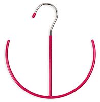 EasyView Belt Tie Scarf Hanger, Shoe Rack Closet Organizer (Pink-2)