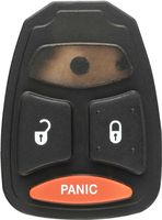 Discount Keyless Replacement 3 Button Button Pad Compatible with Dodge Remotes KOBDT04A