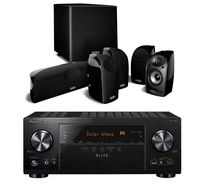 Pioneer Elite VSX-LX303 9.2 Channel 4k UltraHD Network Audio & Video Receiver Home Theater Bundle with Polk Audio TL1600 5.1 Speaker System with Powered Subwoofer - Black