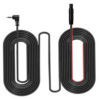 5 Pin Dash Cam Cable,33 Ft 2.5mm Male to 5 Pin Backup Camera Cord,Dash Cam Rear View Camera Ultra Long Cable with Reverse Trigger Wire Fit for Pick-up Trucks,Trailer,RV,SUV,Bus,Farm Machine,etc.