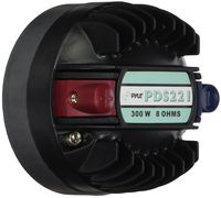 Pyle-Pro PDS221 300 Watt 1.12-inch Titanium Compression Horn Driver (Screw-on Type, 8 Ohm)