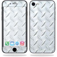 MightySkins Skin Compatible with Apple iPhone 8 - Diamond Plate | Protective, Durable, and Unique Vinyl Decal wrap Cover | Easy to Apply, Remove, and Change Styles | Made in The USA
