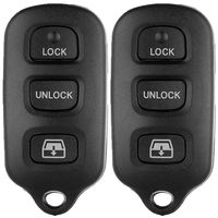 SCITOO Key Fob Case Replacement fit for 2X 4 Button Keyless Fob Shell HYQ12BBX HYQ12BAN HYQ1512Y (99-2009 Toyota 4Runner, 98-1999 Toyota Avalon, 01-2008 Toyota Sequoia)